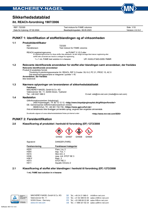 

FAME test mixture in n hexane, 1ml

